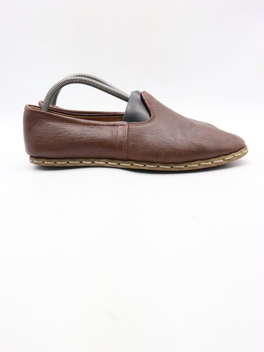 Sabah Shoes Men's Size EU 41 Brown Leather Loafer Slip On Handmade Turkey